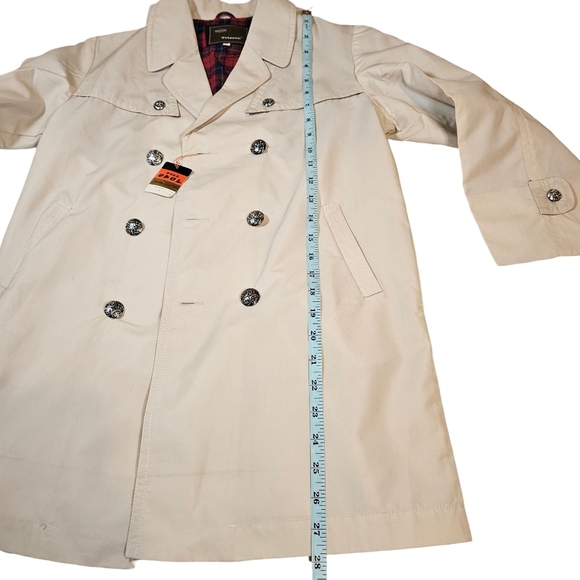 Teijin Juniors Trench Coat, Cream, Size 12 - Picture 12 of 14